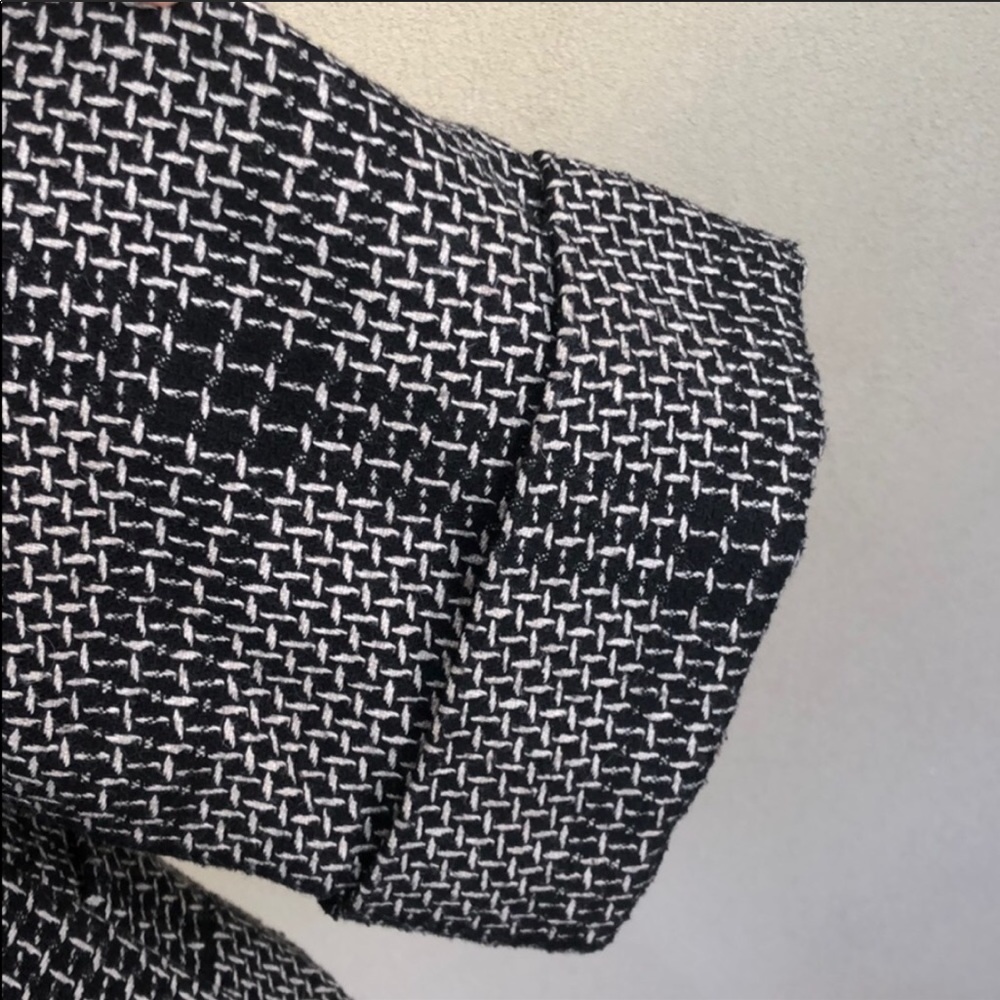 (Sold) Anthro Tulle Black and Tan Jacket 3/4 Sleev - Picture 6 of 8